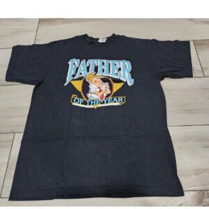 Vintage 90’s Single Stitch Father of the year T Shirt #1 Dad made in USA XL